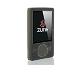 PCMICROSTORE Brand (2nd Generation) Microsoft Zune 80GB Premium Silicone Skin Case with 14 Adjustable Sports Armband - Bundled with 12v Rapid Premium Car Charger and Home Travel Wall AC Adapter Charger - Color Choices (SMOKE+CHARGERS)