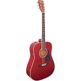 Washburn GL120 Cherry Red Full Size Dreadnought Acoustic Guitar