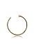316L Surgical Steel Gold-Tone Nose Ring Hoop Choose Your Size 18G