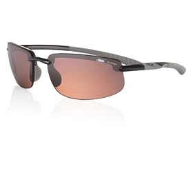 Action Sport Upshot Sunglasses with Shiny Black Frames and Polarized Sandstone Lenses from Bolle