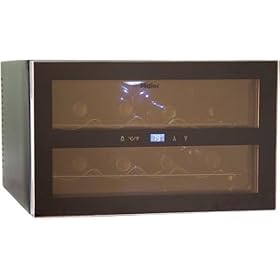Haier HVTS08ABB 8-Bottle Capacity Wine Cellar With Touchscreen Control, Black