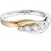 14K Two Tone Gold Diamond Bridal Anniversary Band Ring (0.50 ctw, G-H, SI1)