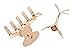 L. Erickson Mini Metal Claw Hair Clips, Gold, pair
