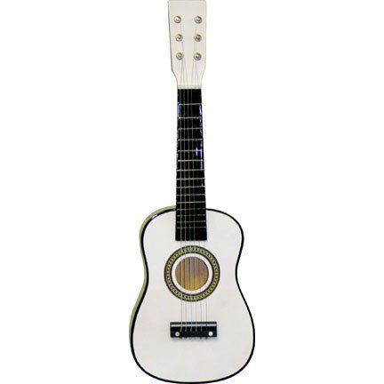 Crescent 23 White Kids Toy Acoustic Guitar with Accessories