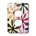 Florene Sixties - Gray Red and Pink Pinwheels - Light Switch Covers - 2 plug outlet cover