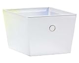 Storage Solutions 0537PFR6 Medium 7-1/2-by-10-by-13-Inch Storage Bin, 6-Pack, Frost