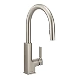Moen S72308SRS STO One-Handle High Arc Pulldown Kitchen Faucet Featuring Reflex, Spot Resist Stainle