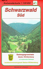 Radwanderkarten Baden-W�rttemberg, Bl.51, Schwarzwald S�d: Radwegegrundnetz Baden-W�rttemberg mit erg�nzenden Radwegen. Mit Informationen auf der R�ckseite der Karte