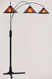 Mica 3-light Arc Floor Lamp 87h Bronze