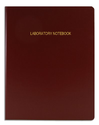 BookFactoryÂ® Economy Burgundy Lab Notebook - 168 Pages (Grid Format), 8 7/8" x 11 1/4", Flexible Burgundy Cover Laboratory Notebook (E-LIRPE-168-LGR-A-LMT1)