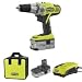 Factory Reconditioned RYOBI P814 18 Volt Lithium Cordless Drill Kit 18V P 814