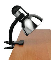 Lite Source LS 153PS/BLK Henrik Metal Clip On Lite Black with Polished Steel