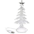 USB 7 Colour changing/flashing Glowing USB Crystal Christmas Tree