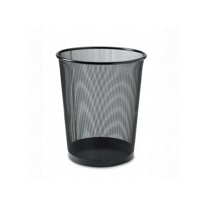 SPR52770 - Round Waste Bin, Steel Mesh, 11-7/10x11-7/10x14, Black
