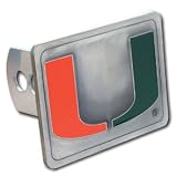 Hammer Head Large Hitch Cover - Univ Miami Hurricanes