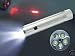 NEW Dual Functions 5 WhiteLEDs and Red Laser Compact Tactical LED Flashlight - silver