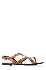 Strappy Ankle Strap Sandals in Brown