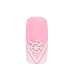 Nail Art Set of 10pcs Silver Nautical Ship Rudder Shaped Decorations Studded With Clear Rhinestones/Crystals/Gems By VAGA