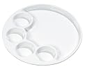 Trudeau Round 10 Inch Fondue Plates, Set of 4