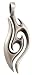 BICO AUSTRALIA JEWELRY (E153) KANALOA - WATCHER OF ALL OCEANS - Comes with a Generic 18 inch (to 20in) Adjustable 4mm Black Rubber Necklace.