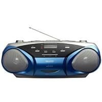 Sanyo MCD-V199M Portable VCD/CD Radio Cassette Player with Karaoke. Cassette Recorder with MP3-CD Playback 110V-240V for Worldwide Use.