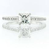 1.22ct Cushion Cut Diamond Engagement Anniversary Ring