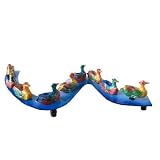 Childrens Ceramic Hannukah Menorah, With Ducks Walking Design