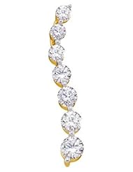 1.0CTW DIAMOND JOURNEY PENDANT CHARM 14K Yellow-gold
