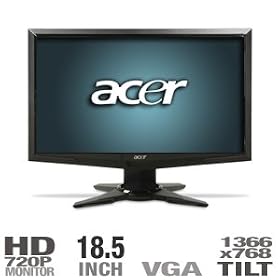 Acer G185HAb 18.5 Wide 1366x768 LCD Monitor by 