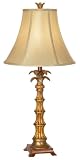Faux Bamboo Palm Bell Shade Table Lamp Faux Bamboo Palm Bell Shade Table Lamp