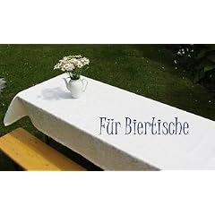 Tischdecke Lack weiss f�r Biertisch abwaschbar NEU andere Farben auf Bestellung