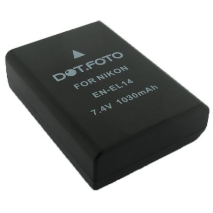 Accessoires appareils photo numériques Dot.Foto Batterie de qualité pour Nikon EN-EL14 LIMITED DISCOUNT TODAY