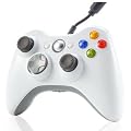 Manette Filaire Blanche Pour Microsoft Xbox 360 PC windows 7