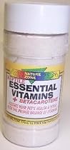 Nature Zone Essential Vitamins with Betacarotene 3oz