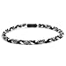 Hurricane-Ionic Titanium Germanium Power Baseball/Sports Necklaces-Black/White Triple Braid-18 inch/22 inch with clasp