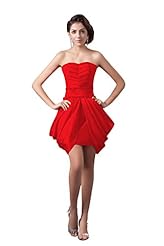 Beaded Satin/Taffeta Short Bridesmaid Dress 