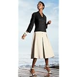 AUSTIN REED INVERTED PLEAT LINEN SKIRT at Austin Reed