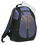 New Icon Motion Systems Laptop Case Backpack Padded Handles Blue/Black/Grey Excellent Performance