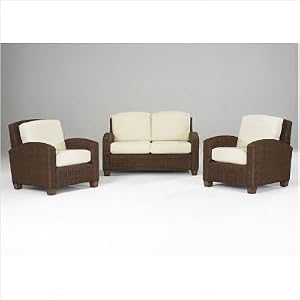 Cabana Banana 2 Chairs and Loveseat in Cocoa