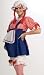 Adult Womens Maternity Halloween Costumes Pregnant Raggedy Anne Ragdoll Dress Costume Theme Party Ou