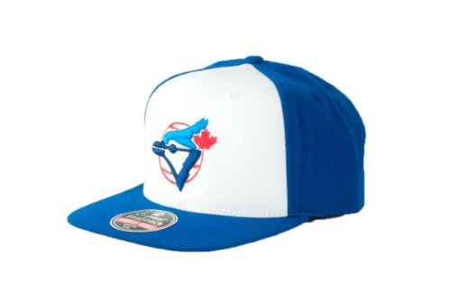 MLB Men's Toronto Blue Jays Cooperstown 400 Snapback Cap (White/Royal, Adjustable)