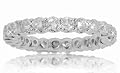 3.25 ct TW Round Diamond Eternity Wedding Band in 14k Common Prong Set