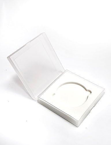 Domeye 2PC Transparent 1-Pocket Lens Filter Case for Circular or Square Filters up, 58mm
