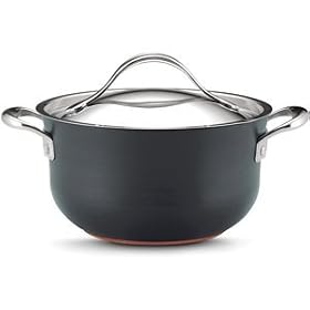 Anolon Nouvelle Copper 4-Quart Covered Casserole by 