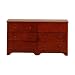 6 Drawer Kids Double Dresser Finish: Cherry