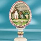 Jim Shore Easter Church Egg Diorama - Small Town, Big Blessings