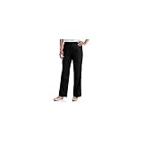 White Stag Women's Elastic Waist Woven Pull-On Pants, Black, Medium (8