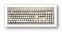 104-key Keyboard PS2 Black with large L Shaped Enter Key