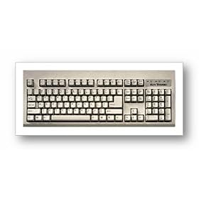 104-key Keyboard PS2 Black with large L Shaped Enter Key
