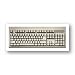 104-key Keyboard PS2 Black with large L Shaped Enter Key